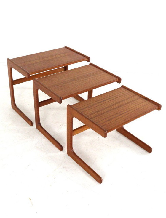 Image 1 of Salin Nyborg nesting tables bijzettafels vintage