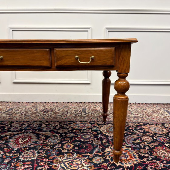 Scrivania inglese classica in pelle nera – Scrivanie, Leather, Wood (photo 12 of 17)