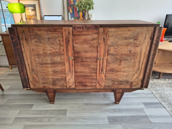 Image 1 of Burr Walnut Sideboard | Art Deco / Mid-Century
