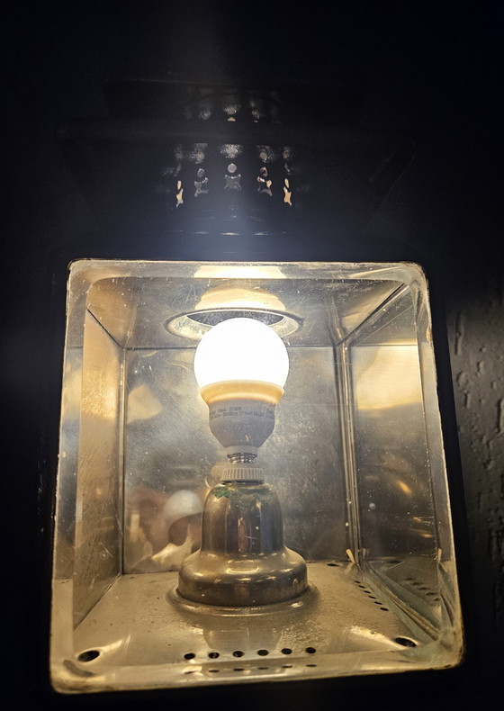 Image 1 of Victoriaanse Messing Koetslamp