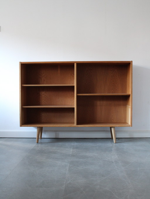 Vintage Danish modular bookcase in oak by Brouer