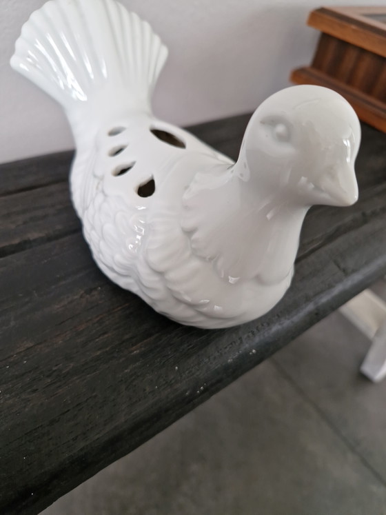 Rana portafiori vintage a forma di colomba – Oggetti decorativi, Ceramic (photo 3 of 6)