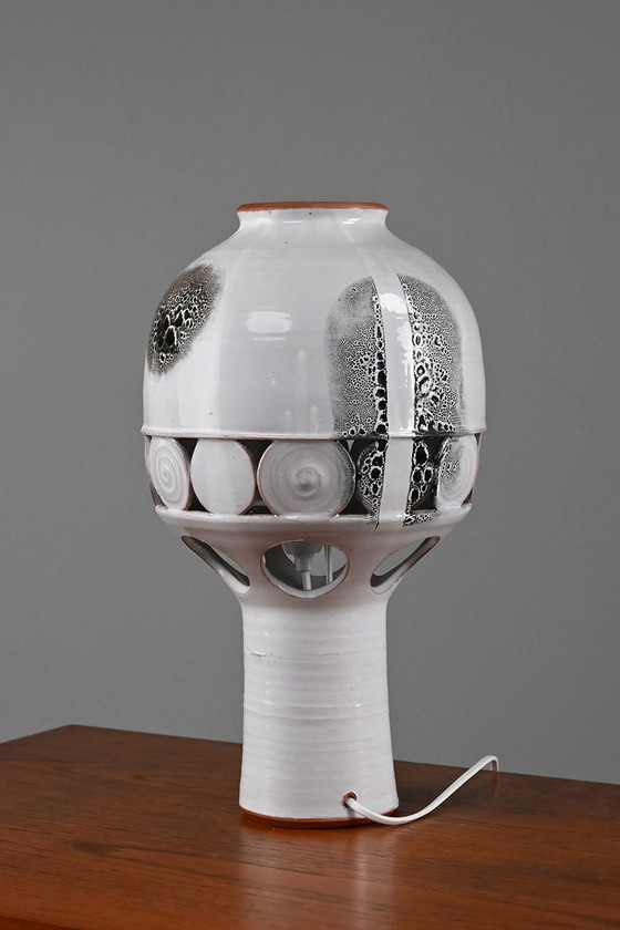 Image 1 of Handgemaakte keramieken lamp