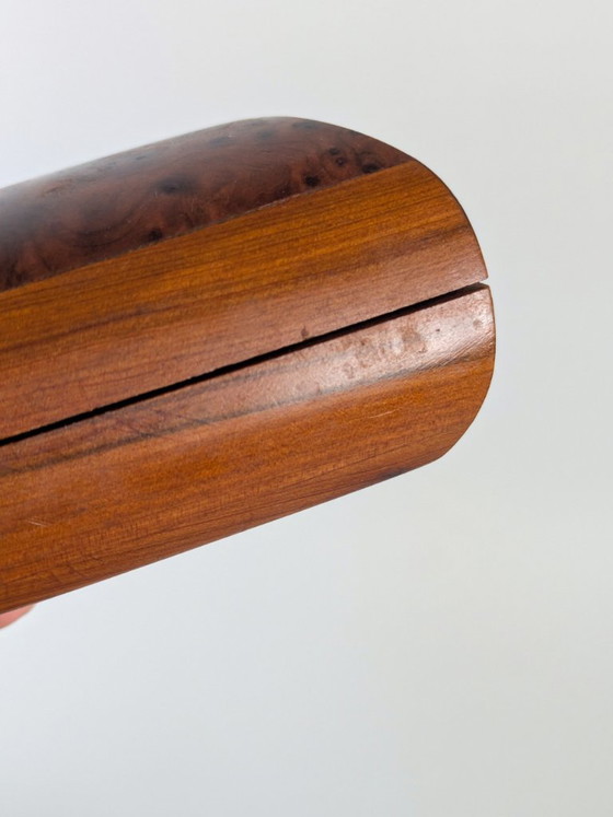 Caja de baratijas antigua de madera de tuya, Marruecos, con tapa abatible. – Objetos decorativos, Wood (photo 11 of 13)
