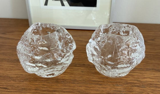 Image 1 of Kosta Boda Snowball, set van 2 stuks