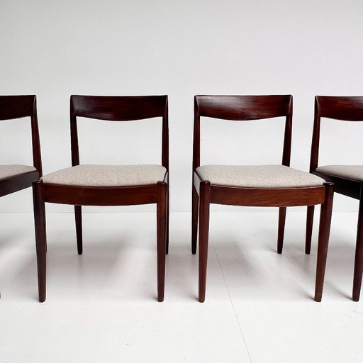 Set di 4 sedie di design danese di metà secolo, anni '60 – eetkamerstoelen, Textile (photo 2 of 15)