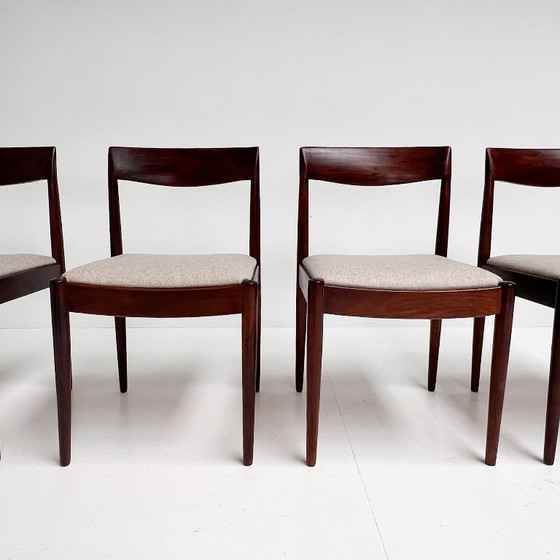 Set di 4 sedie di design danese di metà secolo, anni '60 – Sedie da pranzo, Textile (photo 2 of 15)