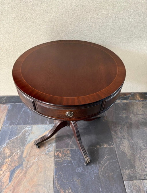 Bijzettafel Drumtafel Drum Table – Wood, Metal (photo 2 of 5)