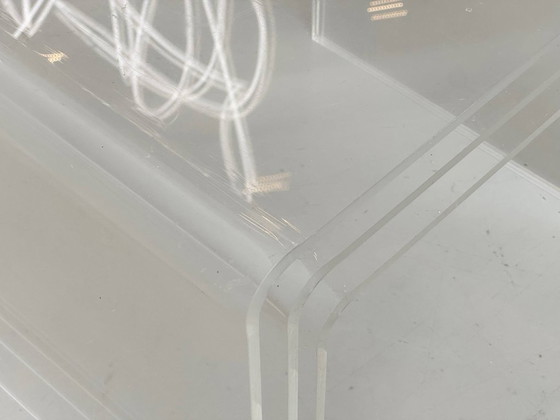 Image 1 of Space Age 3er Set Plexiglas Satztische / Beistelltische, 1970er Jahre 