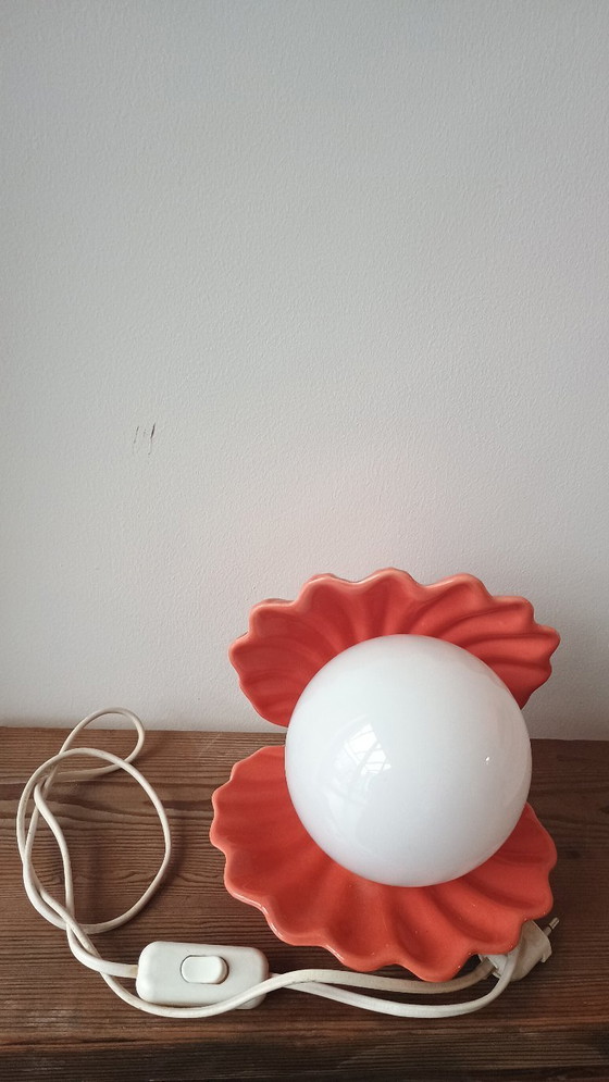 Image 1 of schelplamp uit de jaren 70