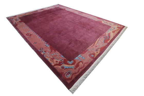 Original Modern Designer Highland Wool Rug Nepal 399 x 295 cm, Rugs & carpets, Purple (photo 7 of 10)