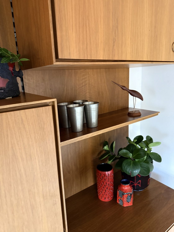 Image 1 of Vintage XL modular walnut wall system '80