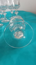 12 heavy lead crystal liqueur glasses by Nachtmann
