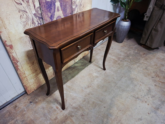 Image 1 of Mesa auxiliar clásica inglesa, consola de pared, mesa de recibidor, dimensiones 80x35cm y 76cm de alto.