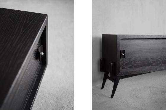 Image 1 of Vintage dark oak sideboard, 1960