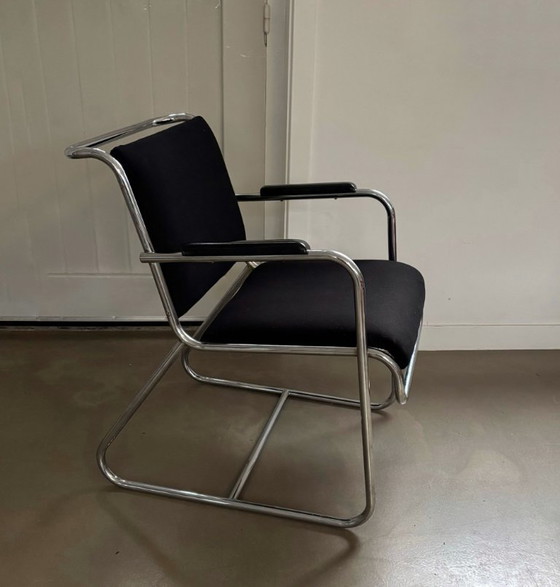 Image 1 of Rara "sedia da conversazione", design di Cor Alons per Oostwoud, anni '50.