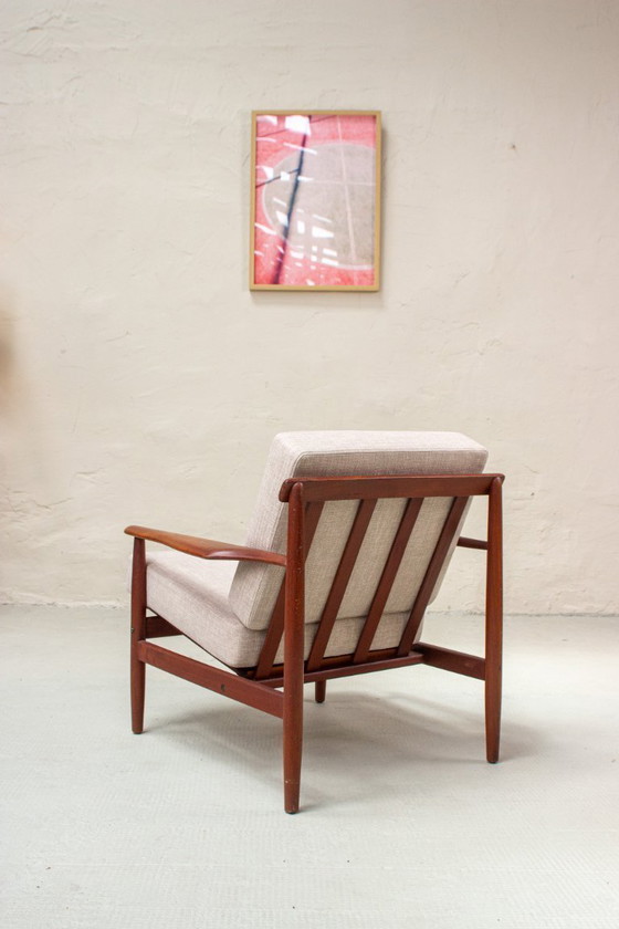 Image 1 of 2 poltrone vintage in teak, poltrona danese di metà secolo, anni '60