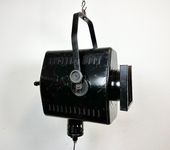 Image 1 of Vintage Black Theatre Spotlight, 1950s