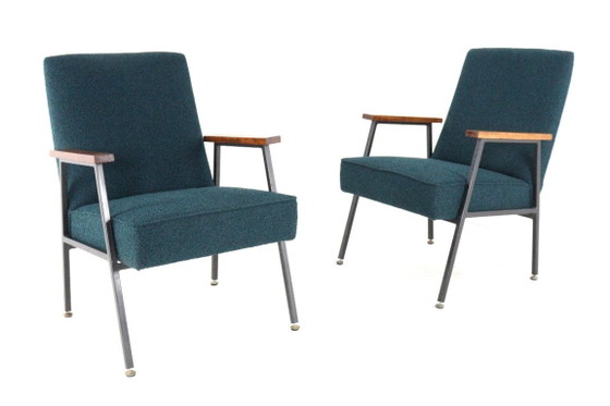 Image 1 of Fauteuil Gispen 'Genie' vintage nouvellement rembourré