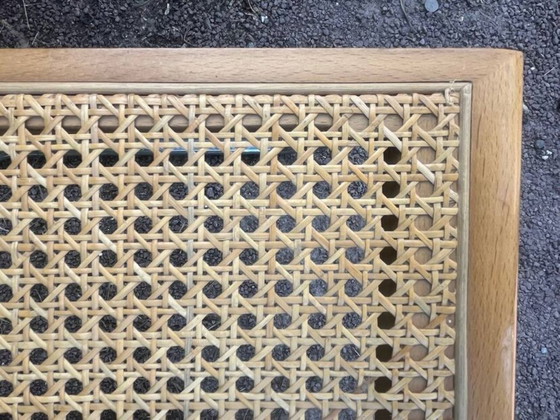 Image 1 of Stuhl aus Holz und Rohrgeflecht im Stil von Marcel Breuer