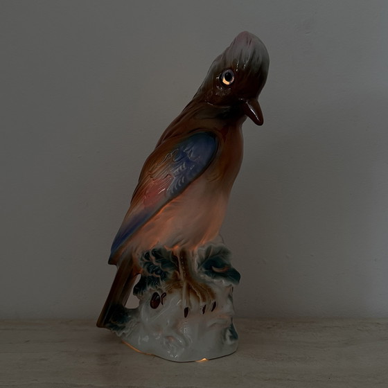 Image 1 of Vintage porcelain Parfume lamp bird , 1950s