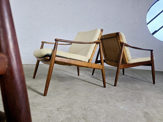 Image 1 of Hartmut Lohmeyer Set Mid Century anni '60 e '70 Panche Poltrone Poltrona Vintage Suite