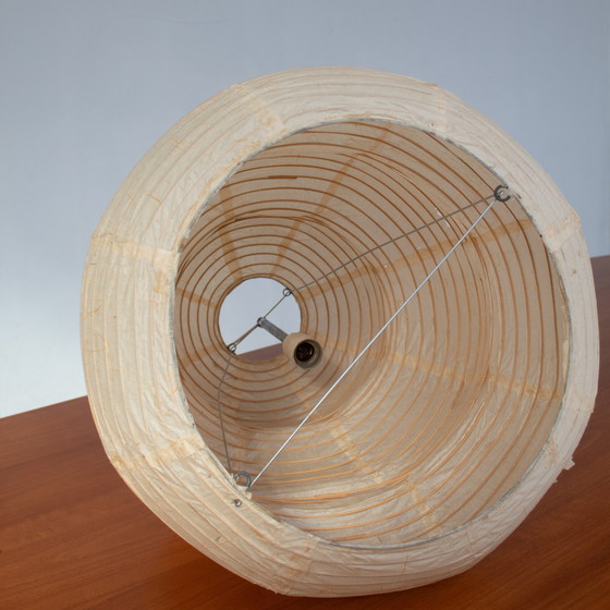 Image 1 of Vintage Paper Ceiling Lamp with E27 Socket, Found in Italy