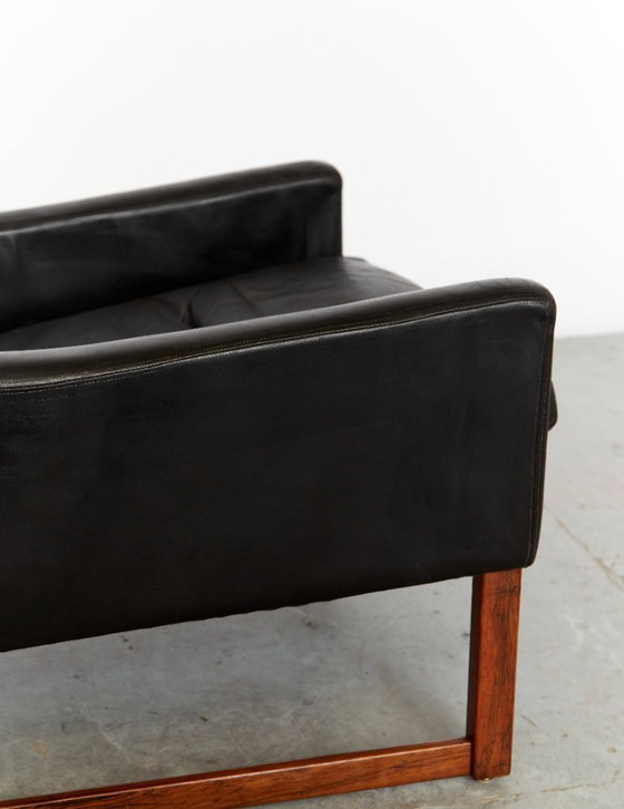 Image 1 of Sedia e poggiapiedi wingback vintage di Rudolf Glatzel per Kill International, 1960