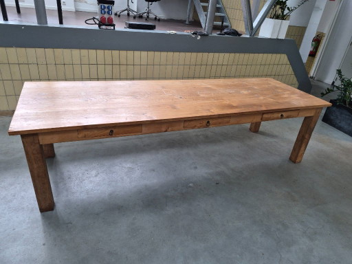Massivholztisch – eettafels, Wood, Metal