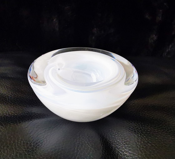 Image 1 of Kosta Boda Atoll crystal glass tea light holder