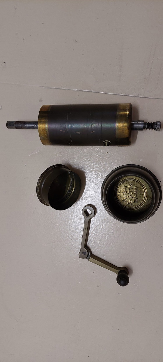 Image 1 of Antique brass Pe The coffee grinder, Turkish