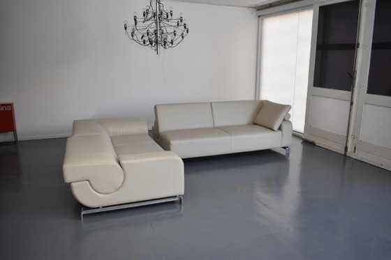 Neuwertige Exklusive Leolux Design Lounge Eckbank – Modulare Sofas, Leather, Metal (photo 11 of 15)