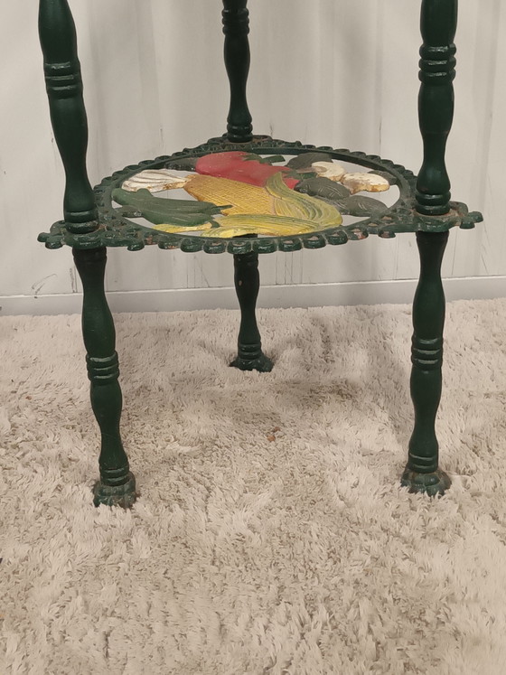 Image 1 of Antieke gietijzeren etagère
