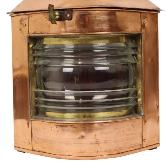 Image 1 of Large Vintage Ship's Lamp