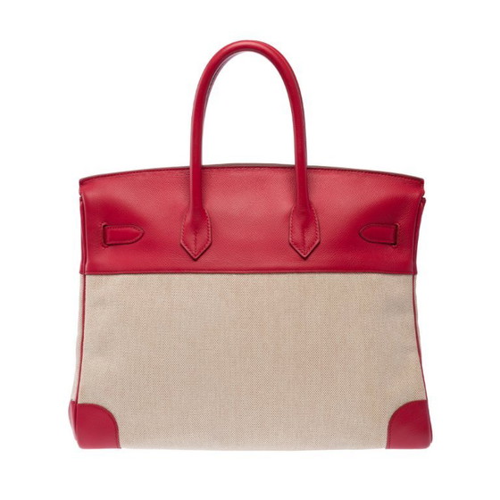 Image 1 of Birkin 35 in Pink Canvas