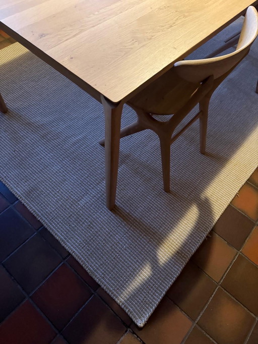 Ethnicraft Bok Tisch und 6 Augenstühle