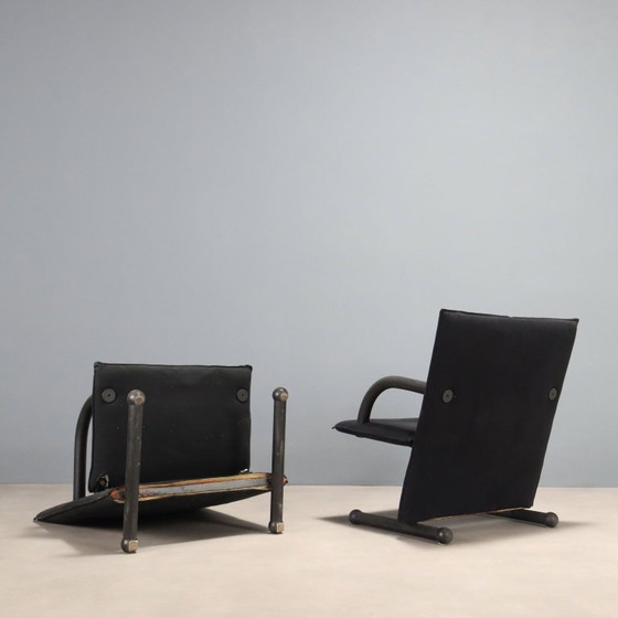 Three 'T Line' Armchairs by Burkhard Vogtherr for Artflex – Arflex, Rubber, Metal (photo 8 of 8)