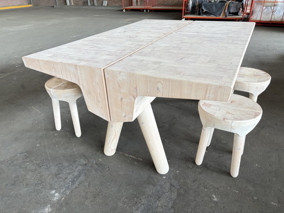 Image 1 of Linteloo Butcher table with bench & stools