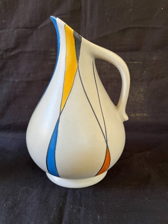 Rare Mid Century Modern Zeller Keramik 4pc Set Georg Schmider 1818 Decor Vases – zeller Georg Schmider (photo 14 of 25)