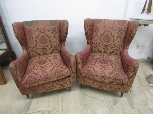 Pareja de sillones estilo Gio Ponti