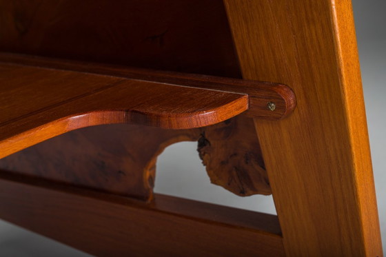 Image 1 of Mid-Century Modern Teak Schreibtisch, 1980er Jahre