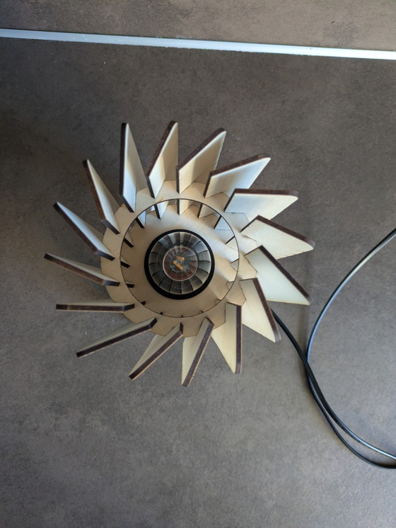 Image 1 of Wooden design table/night lamp
