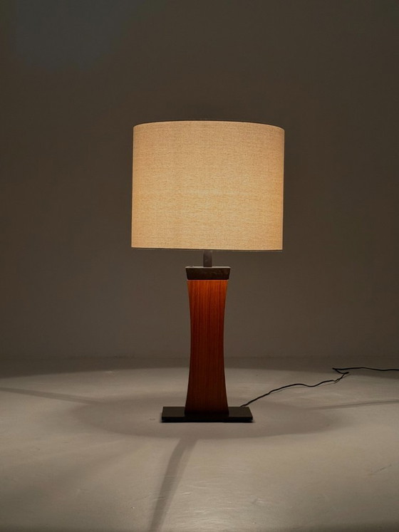 Italian Mid Century teak table lamp – Wood, Metal (photo 10 of 16)
