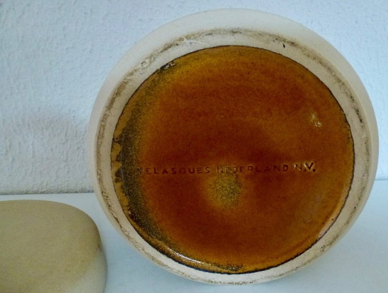 Image 1 of Porta tabacco in ceramica di Velasques e humidor in legno per sigarette.