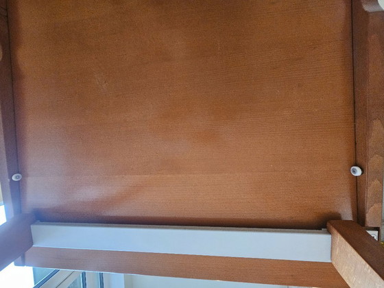 Image 1 of Calligaris Vario eettafel met 6 Calligaris Marta stoelen – kersenhout
