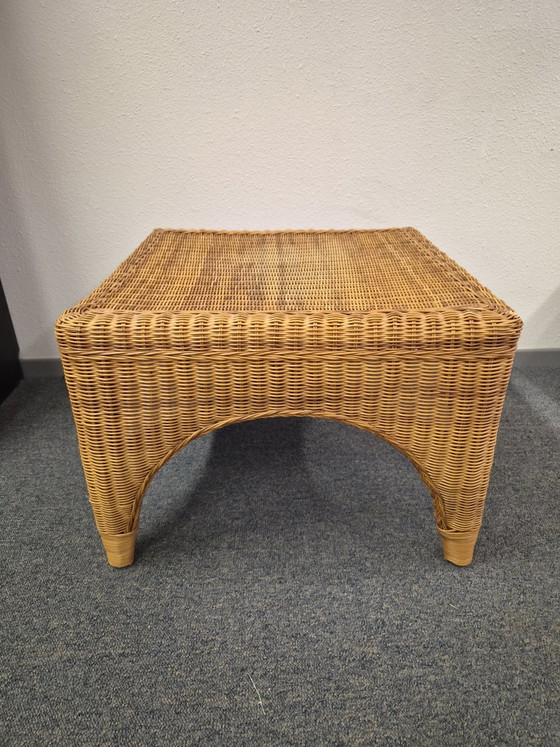 Mid-Century Modern Rohé Noordwolde Rotan Salontafel (Vierkant) – Rattan, Bamboo (photo 6 of 12)