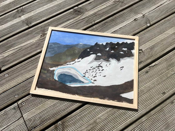 Image 1 of Gouache op natuurpapier. 40x30cm