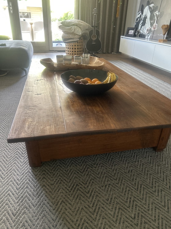 Antique Colonial Teak Coffee Table – Wood (photo 3 of 5)