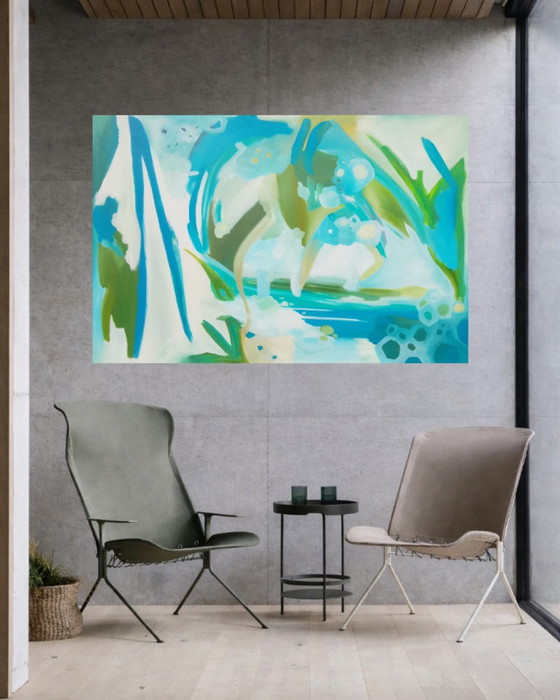 Acrylic Painting #Verde 150x100cm – joart, Paintings & Drawings, Canvas (photo 12 of 15)