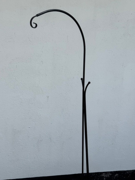 Image 1 of Vintage Metal and Teak Plant Stand